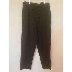 NWT - Blank NYC Linen Rayon Wide Leg Pleated Belted Pants